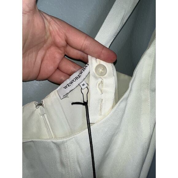 WeWoreWhat × Revolve Satin Charmeuse Corset Midi Dress NWT Women's Size Medium - Picture 7 of 11